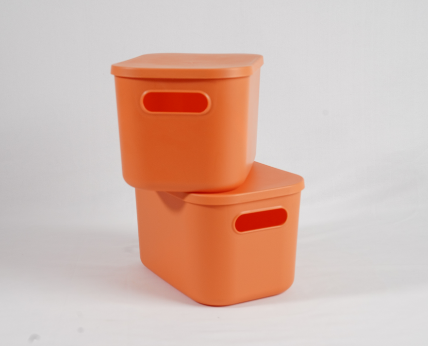 Multipurpose Stackable Bins with Lid - Small