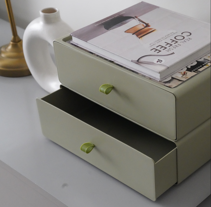 Pastel Stackable Drawer - Green | Large