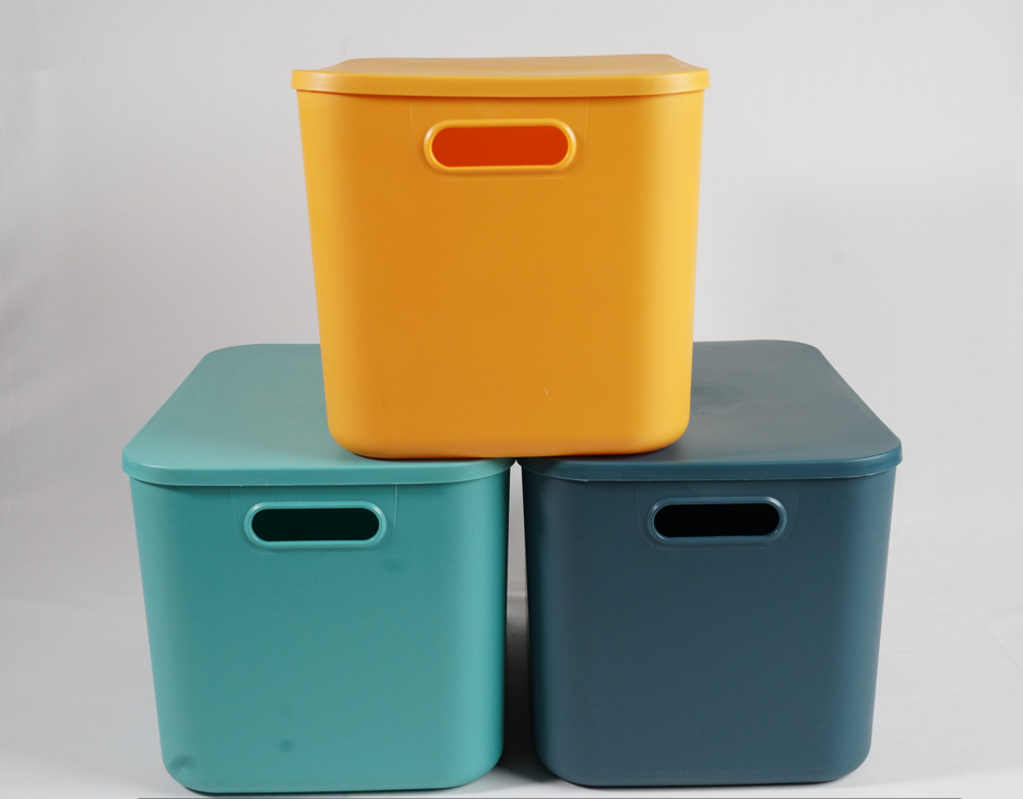 Pastel Stackable Bins with Lids - Large