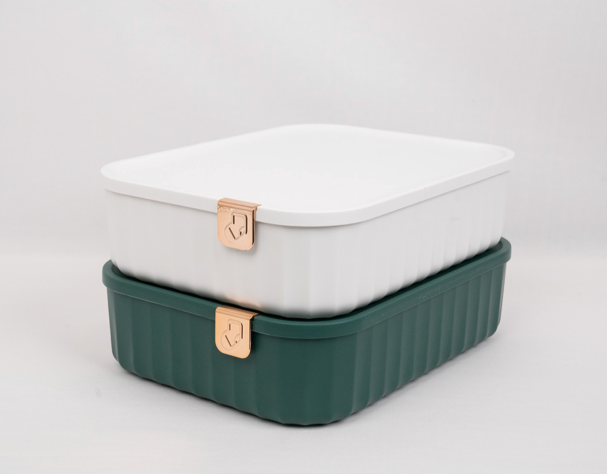 Premium Closet Organisers with Lid - White